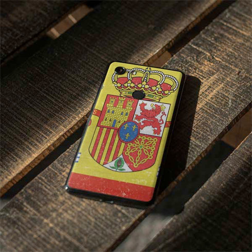 Spain Flag Distressed Google Pixel 3 Skin